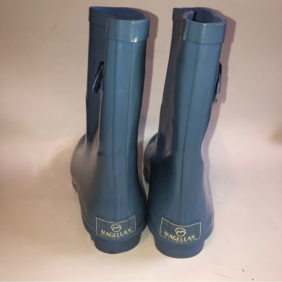 Sz 10 Magellan Periwinkle Blue Short Rain Boots - Picture 7 of 10